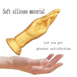 Realistic Hand Dildo Anal Plug with Strong Suction Cup and Liquid Silicone Material for Men and Women
