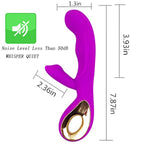 G-Spot Rabbit Vibrator Dildo Adult Toys, Rechargeable Vibrating Massager For Clitoris Nipples Vagina Stimulation, 10 Powerful Vibration Speeds Stimulator, Adult Sex Toy For Women And Couples