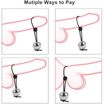 Penis Trainers Stretcher Metal Balls Sex Adult Toys Penis Extender Adjustable Cock Ring Physical Exercise Sex Toys For Men Penis Enlargement Extension (L)