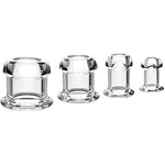 4 Pcs Soft Silicone Hollow Anal Plug Set Peep Anal Expansion Wearing Anal Plug Kit For Adult Transparent Sm Bed Game Toys(Transparentwhite)