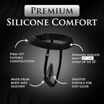 Bum-Tastic Silicone Anal Plug Trainer Set with Harness. Premium Silicone Butt Plug Sex Pegging Toy for Men, Women and Adult Couples. 3 Anal Plugs Included, Small, Medium & Large