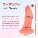 Realistic Dildo Thick Anal Plug With Suction Base For Hands-Free Play Lifelike Butt Plug For Anus Dilation Prosate Stimulation Adult Sex Toy For Intermediates To Experienced Users S 7.67''