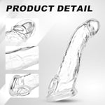 3 Sizes Penis Sleeve Set,Reusable Penis Sleeve Extender,Tpe Penis Extender,Penis Enlarger,Realistic Texture Men'S Sleeve,Male Penis Sex Toy,Penis Cuff Thickened Testicle Ring Male Sex Toy-Transparent