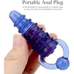 Vibrating Anal Plug With Pull Ring, Mini Butt Plug Anal Vibrator Erotic Sex Toy Butt Plug Prostate Massage Masturbation Adult Anal Sex Toys For Bdsm Beginner For Men Woman Gay Perfect Couples Gift