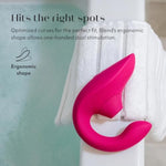 Blend Mini Vibrator For Women | G Spot & Clitoral Stimulator Vibrating Dildo | Silicone Rabbit Vibrator Clit Sucker Adult Sex Toy For Women & Couples | Rechargeable Personal Massager | Pink