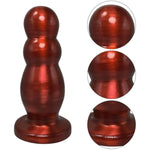 Large Anal Beads Butt Plugs With 3 Balls Suction Cup Anal Plug Dildo Sex Toys Red Anal Training Anal Dildo Anal Chain For Beginner Men Women Couple Flexible Anal Trainer Anal Sex Toys