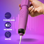 The Seducer: Handheld Massager | Body-Safe Materials | Waterproof | 20 Patterns & 8 Speeds | Cordless | Rechargeable | Perfect For Pleasure And Recovery