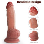 3.5'' Diameter Huge Thick Dildo Huge 15 Inch Realistic Design For Advanced Players Premium Silicone Dildo With Suction Cup Body-Safe Big Sex Toy, Waterproof & Discreet For Solo/Couples