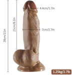 11 Inch Huge Thick Dildo,Realistic Dildo Brown With Strong Suction Cup,Big Real Skin Dildo Adult Sex Toys For Women Couples Men