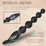Vibrating Beads Butt Plug Prostate Massager Anal Vibrator With Adjustable Vibration Modes