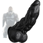 8 Inch Huge Thick Black Dildo, 2.5'' Diameter Girthy Bbc Dildos With Strong Suction Cup, Realistic Animal Silicone Anal Dildo Fake Penis Adult Sex Toys For Gay Men Female Masturbation