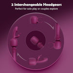 Vibrator Wand Kits Couple Sex Toys Penis Vibrator Male Masturbator (Purple)