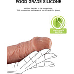 Big Liquid Silicone Dildo, 2” Diameter Thick Huge Dildos &Strong Suction Cup,Realistic Veins&Full Shaped Balls&Storage Bag,Compatible Strap-On Harness Fat Cock Penis Adult Sex Toy G-Spot