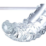 Glass Dildo Clear Crystal Anal Dildo Sex Toy, 6 Inch Small Tongue Dildo G-Spot Stick For Anal Vaginal Prostate Massage, Cute Dildo For Men/Women/Beginners Pleasure Wand