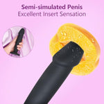 Anal Dildo Anal Plug Training Sets Black Dildo For Beginners Anal Plug Lifelike Dildos With Strong Suction, Realistic Penis G-Spot Stimulation Dildos Anal Plugs Sex Toys For Women Couple (Black)