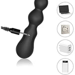 Anal Beads Vibrator Silicone Anal Butt Plug G-Spot Dildo Prostate Massager With 7 Vibration Modes And Ribbed Shaft Adult Sex Toys For Men Women And Couples