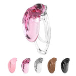 Soft Silicone Chastity Cage With 3 Chasity Clips, Invisible Lock Design, Cock Cage Adult Sex Toy For Men, Sissy Male Penis Clip Panties Sm Fetish Bondage Devices (Red)