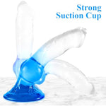 Realistic Wolf Dildo With Knot, Crystal Suction Cup Dildo Adult Sex Toys For Women,Couples