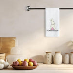 Funny Rabbit Talk To The Fluff Kitchen Towels 16"24", Bunny Gifts For Women, Easter Decorative Hand Tea Towels For Bathroom Kitchen, Gifts For Bunny Lovers