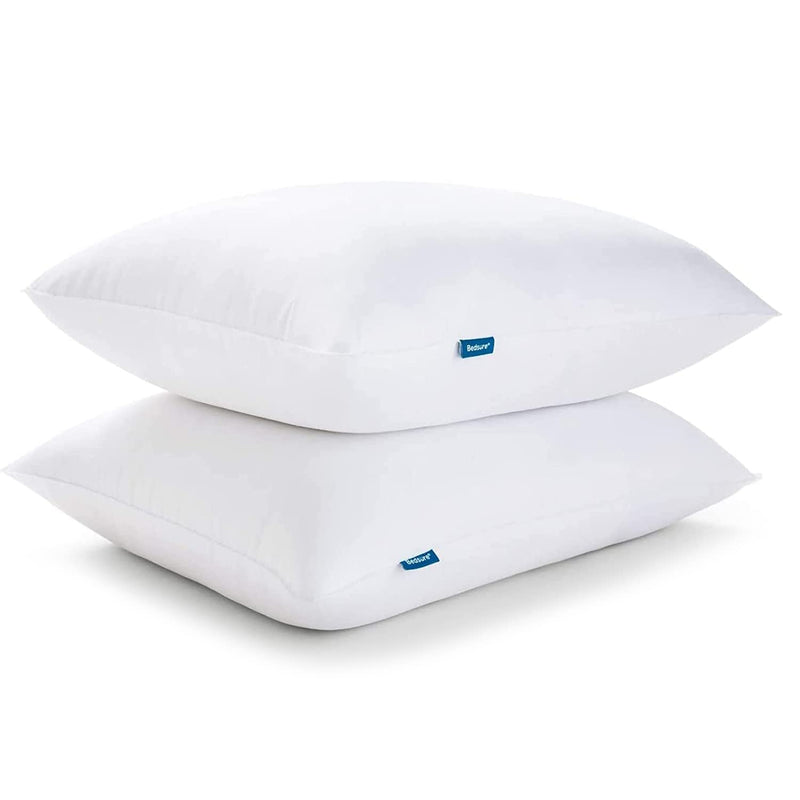 Queen Size Down Alternative Pillows Set Of 2, Soft And Supportive For Side And
