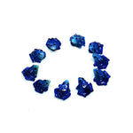 10pcs Miniature Blue Thai Clay Frog Figurines for DIY Decorative Craft Accessories