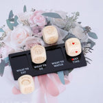 Santa Swap Gift Exchange Dice Date Night Dice For Him Her - Date Night Ideas For Anniversary Wedding Christmas Stocking Stuffers For Boyfriend Girlfriend Husband Wife White Elephant Gifts For Adults
