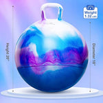 Hopper Balls For Kids 3-8, 18 Inches Bouncy Ball With Handle, 18" Inflatable Bouncing Hopper, 45Cm Jumping Toys, Garden Hopping Toys Girls Boys Gifts