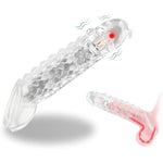 Vibrating Extender Penis Sleeve, Pump And Amplifier, Flexible Cock Ring Couple Vibrator, G-Spot Vibrator, Reusable Condom, Waterproof Adult Couple Sex Toys For Men And Couples