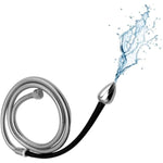 Silicone Metal Bullet Hollow Douche For Men And Women Anal Plug Anal Douche Enema With Stainless Steel Water Pipe Adult Sex Toys