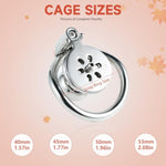 Flat Chastity Cage With Penis Dildo Small Inverted Adult Sissy Cock Cages Metal Chastity Lock Negative Sm Bondage Device Sex Toys For Men And Couple (401-Flesh Color-S-55Mm)