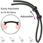 Penis Rings Adjustable Cock Rings Set With 7 Different Sizes Sex Longer Lasting Stronger Male Dildo Stretchy Silicone Adult Sex Toys Games For Men Women Couples Pleasure (Black)