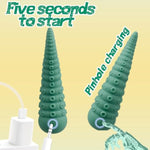 Vibrating Fantasy Octopus Tentacle Vibrating Dildo Sex Toy Sexual Pleasure Tools,Stimulate G Spot Anal Plug Monster Vibrator 10 Powrful Modes,Green Silicone Dildo For Women Men Massager Pleasure