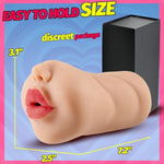 Oyiyeyiyo Realistic Mouth Male Masturbator, Deep Throat Pocket Pussy Blow Job Stroker With Teeth And Tongue, Male Sex Toys For Men Masturbation, Sex Doll Adult Toy For Oral Sex (Light Brown)