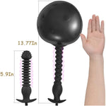 Silicone Expand Inflatable Anal Plug Soft Inflatable Butt Plug With Quick Release Valve Stretch Prostate Massager Anal Hook Training Butt Plugs Dildo Sex Toy For Women Men Couples Pleasure