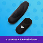 Remote Control Wearable Panty Vibrator for Couples, Black
