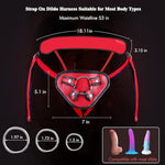 Strap On Dildo Harness Adult Sex Toys For Women Men Pegging Dildo,Adjustable Waist And Thigh Leather Belt With 3 Size Metal O-Rings, Strap On Harness Sex Toy Lingerie For Lesbian Gay Couples