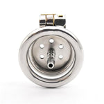 Flat Chastity Cage With Silicone Tube, Small Chastity Cage Chastity Devices Male Good Concealment, Penis Cage For Men Sm Sex Toys (Silicone Tube,40Mm/1.57In)
