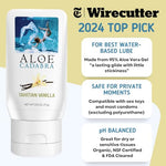 Aloe Cadabra Organic Water Based Lube, Tahitian Vanilla, 2.5oz, 1 Pack