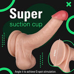 7.8 Inch Realistic Dildo, Anal Dildo Body-Safe Material With Strong Suction Cup Realistic Penis For G-Spot Stimulation Dildos Anal Sex Toys For Women And Couple