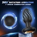 Couples Sex Toys Large Butt Plug - Thicken 360° Cycle Stimulate Vaginal Prostate Massager With 7 Vibrating Remote Control, Silicone Female Women Sex Toys Clitoral Stimulator Adult Sex Toy & Games