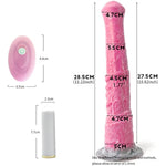 Realistic Long Horse Dildo Vibration Dildo Vibrator, 11Inch Vibrating Silicone Vibrator With Suction Cup Rechargable Vibrator Adult Sex Toy For Women Men Anal Plug