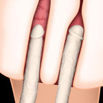 Ultra Soft Double-Ended Dildos Double Dong Cock Realistic Dildo G-Spot Stimulation Anal Plug Couple Sex Toys for Women Couple Lesbian Liquid Silicone (M)