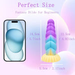 5.7 Inch Monster Silicone Dildo Friendly For Beginners, Slim Thin Fantasy Dildo, Soft Flexible Anal Plug Adult Sex Toys For Women Men Male Female Cutie