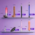 Sex Machine Remote Thrusting Dildo Machine with 8 Attachments