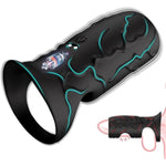 10 Vibration Modes Liquid Silicone Vibrating Penis Sleeve With Cock Ring For Testicles G Spot Stimulation Adult Male Sex Toys