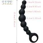 Silicone Anal Plug G-Spot Stimulator Anal Beads Prostate Massage Butt Plug Sex Toy,Anal Beads Silicone Anal Butt Plug With Safe Handle And Particles G-Spot Massager For Men Women(Style 2)