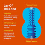 Hello Stroker, Double-Sided Sex Toy For Men And Couples, Handheld Male Stroker With Dual Entrances - Soft, Squishy Exterior With Ribbed, Beaded Texture Interior, Easy To Clean & Use, Waterproof