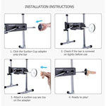 3.5" Suction Cup Adapter For Premium Sex Machine With Kliclok System
