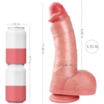 11.42 Inch Realistic Big Dildo, Thick Dildo Soft Skin-Like Silicone Large Dildos With Strong Suction Cup G-Spot Anal Dildos, Hands-Free Sex Toys For Women Couple Gay