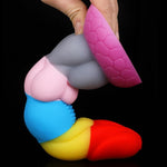 Silicone Dildo Toy Anal Plug Colorful Screw Thread Butt Plug Training Kit Massager Adult Sex Toys Anal Games Anal Trainer For Couple